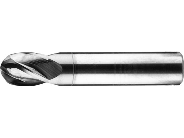Baildon hårdmetallfräs DIN 6527 K FWK4K 14 mm, VHM TiAlN, Z4, 75-14 mm