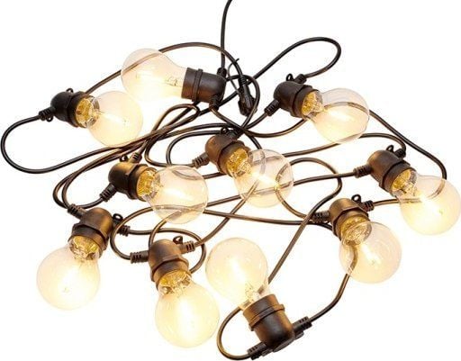 Sirius Home 69510 utendørs lyskjede, 10 lamper, LED, svart, transparent, 4,5 m
