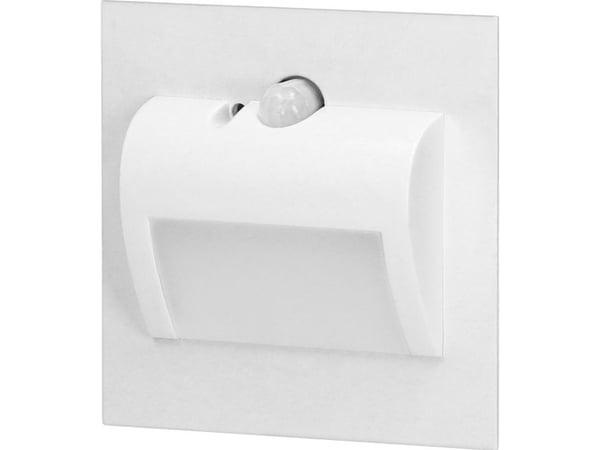 Trappebelysning Orno DRACO LED NEW 1,5W innfelt 12VDC 30lm 3000K hvit med bevegelses- og skumringssensor