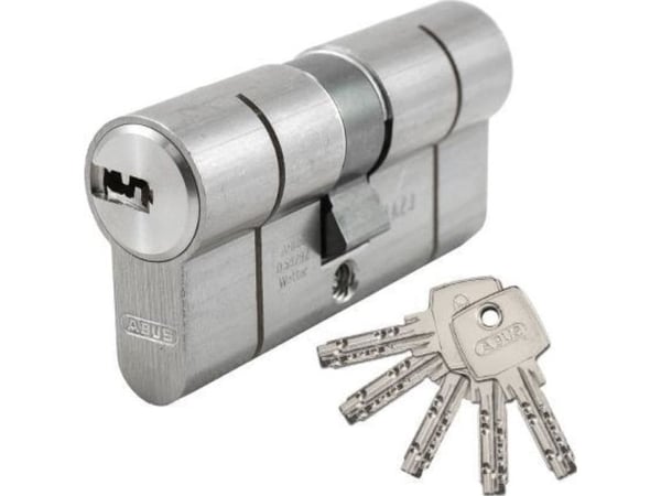 Abus låsesylinder D6 30x30 mm nikkel 5K