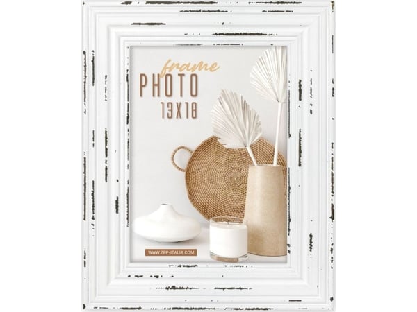Bilderamme ZEP Orly White 13x18 i tre, portrett TN457