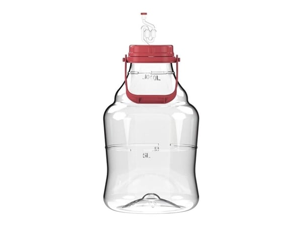 Sourcing UNBREAKABLE DEMIJOHN 10L med handtag/airlocks