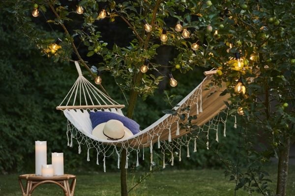 Sirius Home 69510 utendørs lyskjede, 10 lamper, LED, svart, transparent, 4,5 m