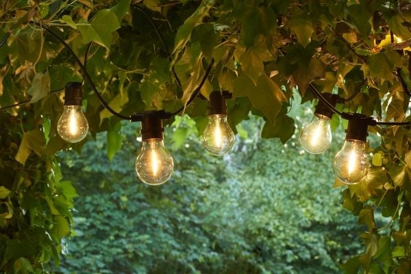 Sirius Home 69510 utendørs lyskjede, 10 lamper, LED, svart, transparent, 4,5 m