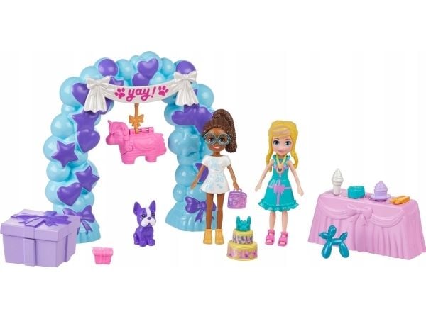 Mattel “Polly Pocket” bursdagsfest-sett (JCC33)