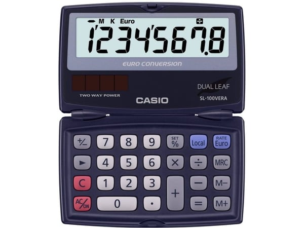 Casio SL-100VERA, 55 g, 115 mm, 62 mm, 26 mm, 80 g