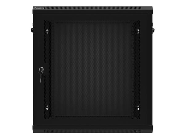 Lanberg - Rack skap - veggmonterbar - svart, RAL 9004 - 12U - 19"