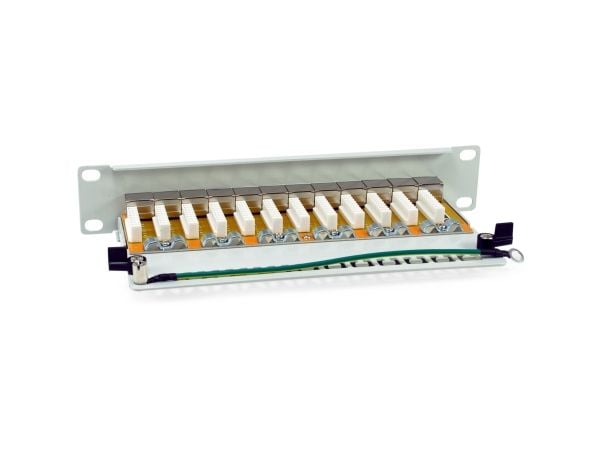 Equip Patchpanel 12x RJ45 Cat6A 10" FTP 1HE Premium hellgrau