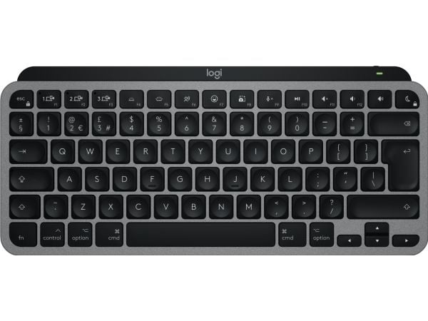 Logitech Master Series MX Keys Mini for Mac - Tastatur - compact - bakbelysning - trådløs - Bluetooth LE - QWERTY - Storbritannia - romgrå