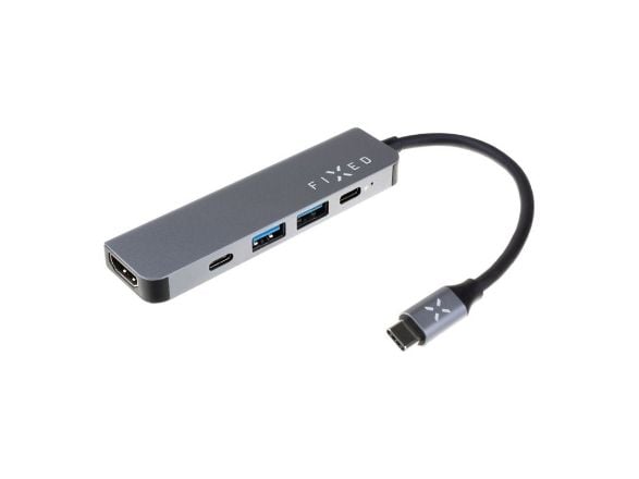 FIXED Mini - Dockningsstation - för laptop, surfplatta - USB-C