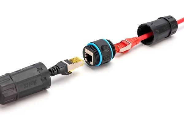 Digitus DN-93905-OD, RJ-45, RJ-45, Svart