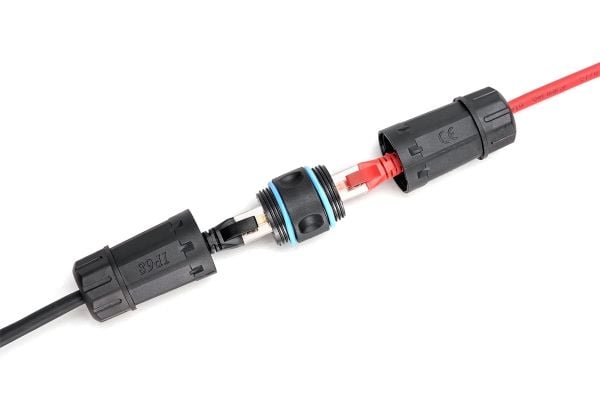 Digitus DN-93905-OD, RJ-45, RJ-45, Svart