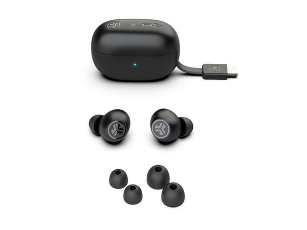 JLab Go Pop ANC, True Wireless Stereo (TWS), 20 - 20000 Hz, Samtaler/musikk, Hodesett, Svart