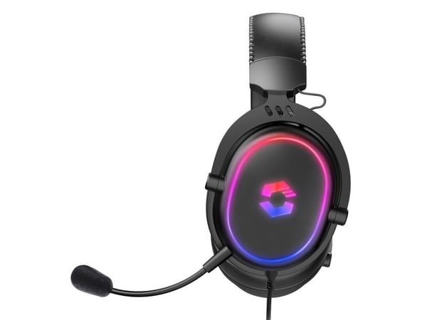 SPEEDLINK CONUX RGB, Koblet med ledninger (ikke trådløs), 20 - 20000 Hz, Spilling, 265 g, Hodesett, Sort