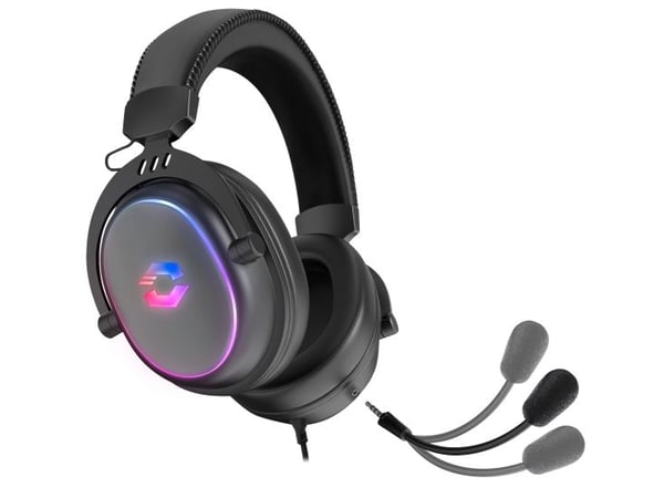 SPEEDLINK CONUX RGB, Koblet med ledninger (ikke trådløs), 20 - 20000 Hz, Spilling, 265 g, Hodesett, Sort