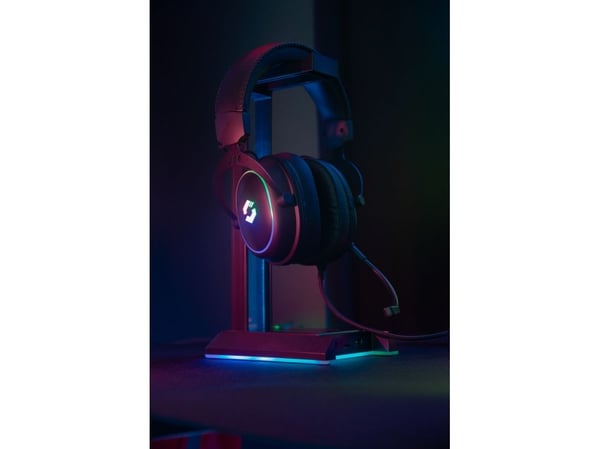 SPEEDLINK CONUX RGB, Koblet med ledninger (ikke trådløs), 20 - 20000 Hz, Spilling, 265 g, Hodesett, Sort