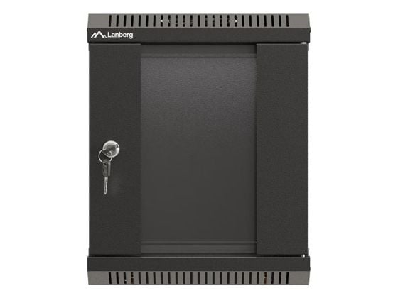 10" 6U 300X300 MUSTA LASIOVINEN LANBERG ASENNUSTELINE (FLAT PACK)