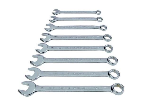 Gaffelnyckelsats 8 delar 1/2 - 11/16 N/A TOOLCRAFT 815082