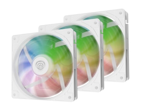 Genesis Oxal 120 ARGB Vit 3-pack fläkt (NGF-2266)