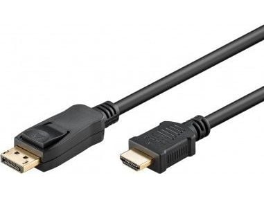 Goobay 64839, 1 m, DisplayPort, HDMI-tyyppi A (vakio), Uros, Uros, Suora