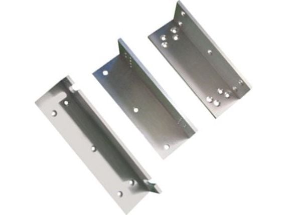 Hismart L-formet brakett for elektromagnet, 174x27x41,5 mm