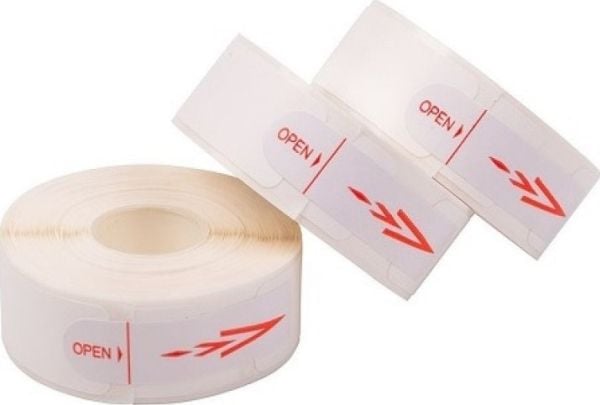 Hismart selvklebende etiketter for termoprinter, 30 mm x 12 mm, 3 ruller