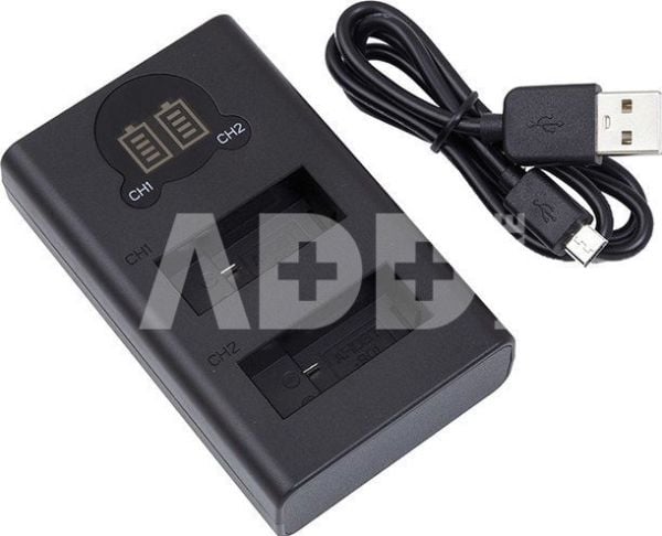 Ekstra Digital batterilader til kamera Kroviklis GOPRO AHDBT901, Dual