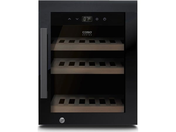 Caso | vinkyl | WineExclusive 12 | energiklass G | flaskkapacitet 12 | kyltyp kompressorteknik | Juodas