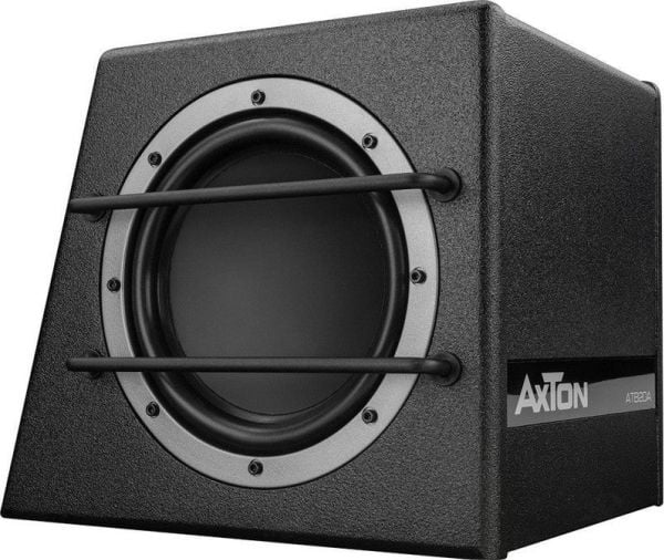 Bilswoofer Axton ATB20A, lavfrekvent høyttaler med forsterker, 20 cm/8"