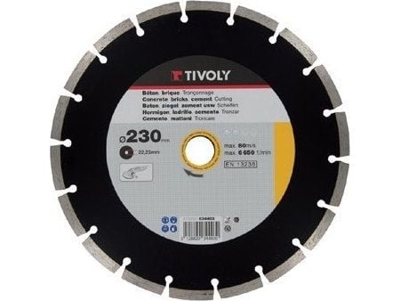 Diamantskive Tivoly segment 230x22,2x2 mm