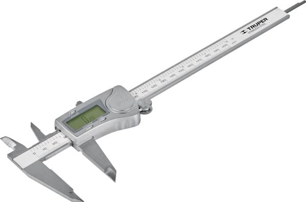 Digital skjutmått mät. Noggrannhet 0,01 mm. Minsta mätbara tjocklek 0,01 mm, största 150 mm Truper®