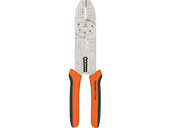 Kaapelin kuorinta-, leikkaus- ja puristuspihdit 25.4cm Truper®