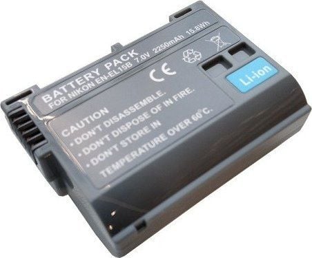Ekstra digital NIKON EN-EL15B batteri, 2250mAh