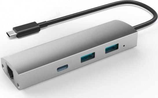 Extra Digital CA910557, USB 3.2 Gen 1 (3.1 Gen 1) Type-C, RJ-45, USB 3.2 Gen 2 (3.1 Gen 2) Type-A, USB 3.2 Gen 2 (3.1 Gen 2) Type-C, 5000 Mbit/s, G...