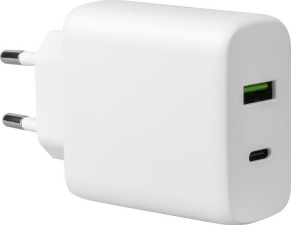 AVACOM HomePRO+ -verkkolaturi Power Delivery 65W, jossa on USB-C- ja USB-A-ulostulot
