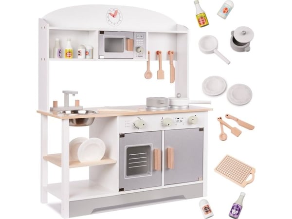 Black & Decker Barnas treleketøy kjøkken MDF MODERN CLASSIC+ med tilbehør