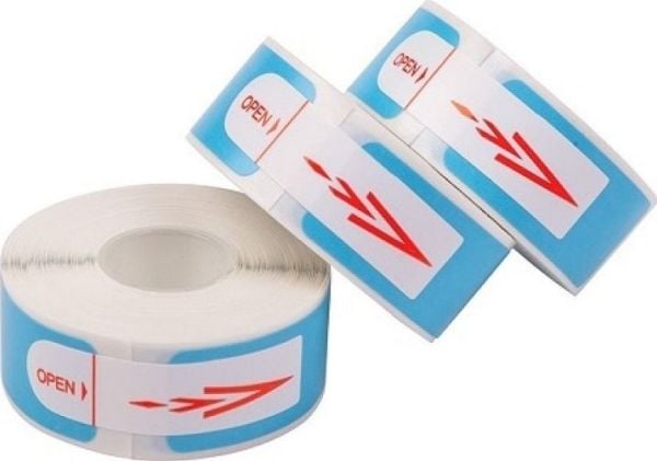 Hismart selvklebende etiketter for termoprinter, 30 mm x 12 mm, 3 ruller