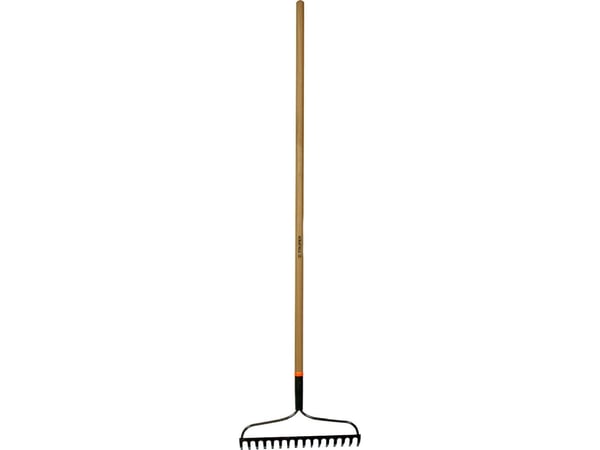 Truper jord-/hagegreb med 16 ståltinner, treskaft, 137 cm
