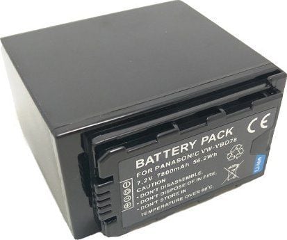 PANASONIC VW-VBD78 Ekstra digitalt akkumulatorbatteri, 7800mAh