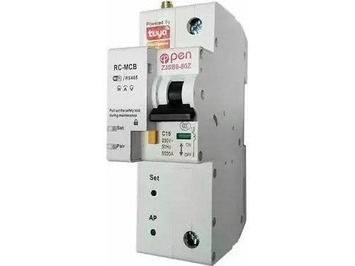 TUYA smart 1-polet automatisk sikringsbryter - bryter, Wi-Fi, RS485, 16A TUYA smart 1-polet automatisk sikringsbryter - bryter, Wi-Fi, RS485, 16A