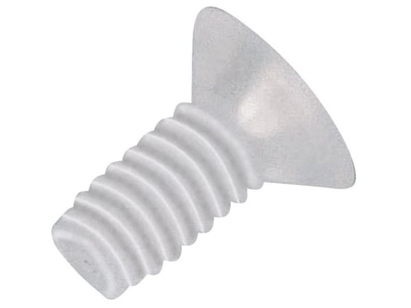 TOOLCRAFT 830421 försänkta linseskruvar M4 30 mm korsspår Philips DIN 966 plast, polyamid 10 st