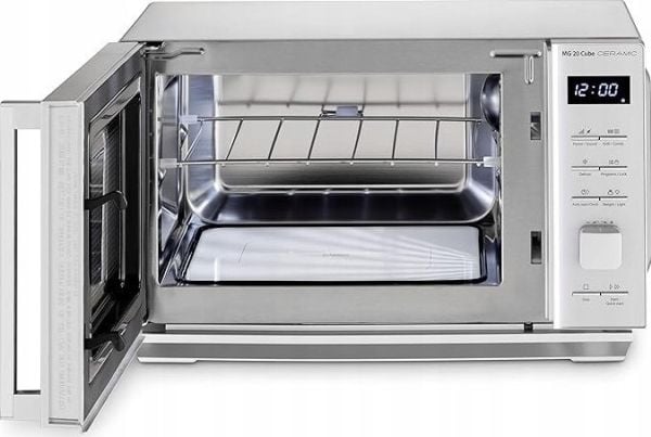 Caso MG 20 Cube, Benkeplate, Grill mikrobølge, 20 l, 800 W, Knapper, Rotasjon, Sølv