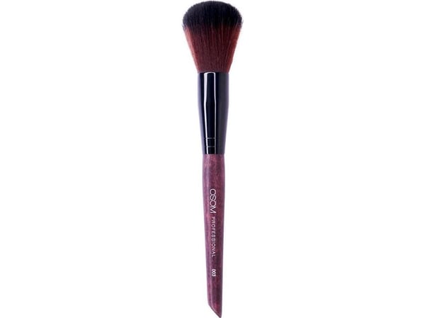 Gosh OSOM Professional Liten puder-, rouge-, bronzingborste kosmetikaborste för rouge, lösa produkter, borst av syntetiskt hår