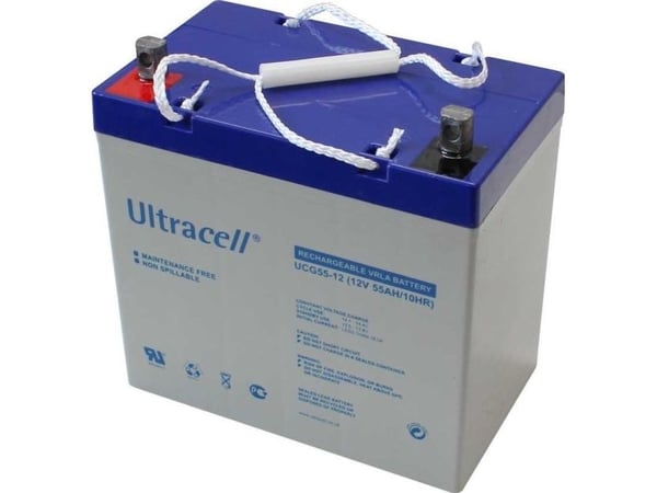 Ultracell UCG55-12 (55Ah, 12V, geeli, syväpurkaus)