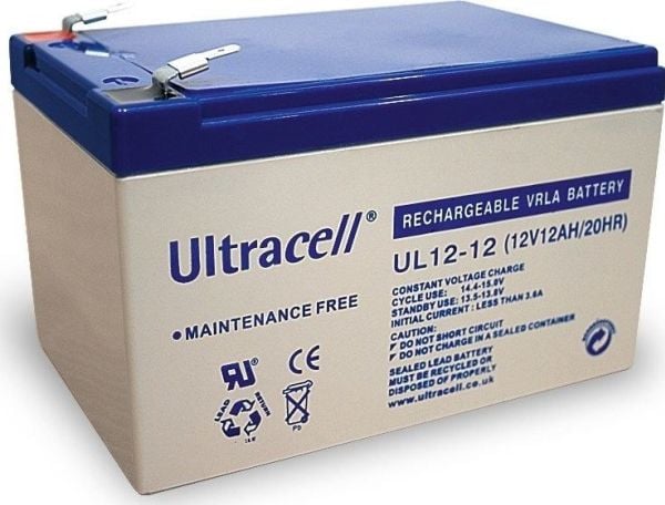Batteri Ultracell UL12-12 (12 Ah, 12V)