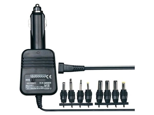 VOLTCRAFT DC/DC Bim-konverterare 12 V/DC, 24 V/DC - 1,5 V/DC, 3 V/DC, 4,5 V/DC, 6 V/DC, 7,5 V/DC, 9 V/DC, 12 V/DC/1,2 A 14,4 W