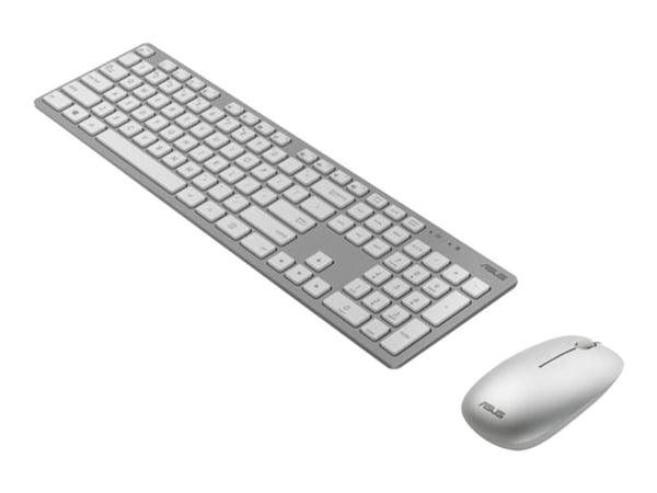 ASUS W5000 - Tastatur- og mussett - 100% - trådløs - 2.4 GHz - hvit