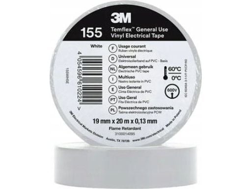 3M eristysnauha 3m PVC Temflex 1300 DE272962825 19mmx20m valkoinen
