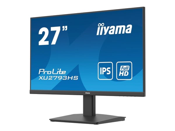 iiyama ProLite XU2793HS-B7 - LED-skjerm - 27" - 1920 x 1080 Full HD (1080p) @ 100 Hz - IPS - 300 cd/m² - 1300:1 - 1 ms - HDMI, DisplayPort - høytta...