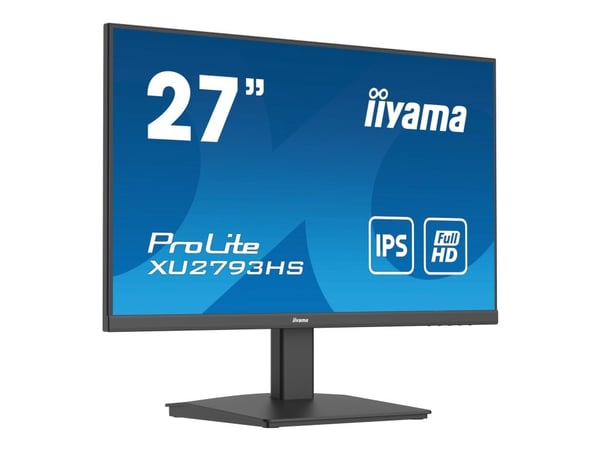 iiyama ProLite XU2793HS-B7, 68,6 cm (27"), 1920 x 1080 pikseliä, Full HD, LED, 1 ms, Musta